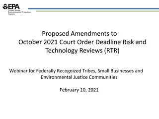 Proposed Amendments to October 2021 Court Order - Air Toxics Program Overview