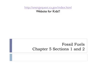 Fossil Fuels and Oil Formation