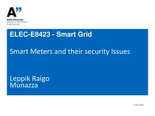 Smart Grid Smart Meters Security