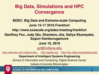 Convergence of Big Data and HPC: Applications, Benchmarks, and Libraries