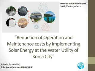 Solar Energy Implementation for Cost Reduction at Water Utility