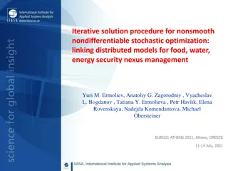 Iterative Solution Procedure for Nonsmooth Nondifferentiable Stochastic Optimization: Linking Distributed Models for Food, Water, Energy Security Nexus Management