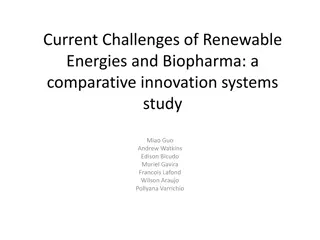 Comparative Study on Renewable Energies and Biopharma Innovation Systems