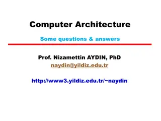 Computer Architecture: Fundamentals, Instruction Set, Performance Metrics