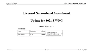 IEEE 802.15-19/0412r3 September 2019 Update