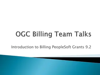 Introduction to Billing in PeopleSoft Grants 9.2