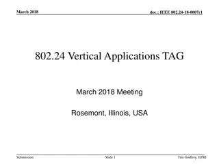 IEEE 802.24 Vertical Applications Meeting Overview