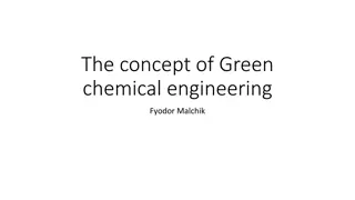 Green Chemical Engineering Overview