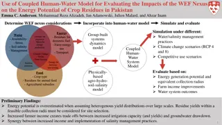 Evaluating Human-Water Model for WEF Nexus Impact on Energy Potential in Pakistan