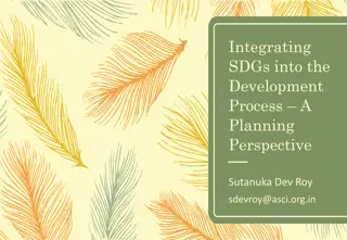 Integrating SDGs into the Development Process: A Planning Perspective