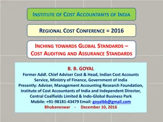 Regional Cost Conference 2016: Inching Towards Global Standards in Cost Auditing and Assurance