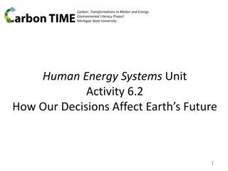 How Our Decisions Impact Earth's Systems
