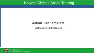 Harvard Climate Action Training - Personal Action Plan