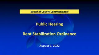 County Commissioners Public Hearing on Rent Stabilization Ordinance