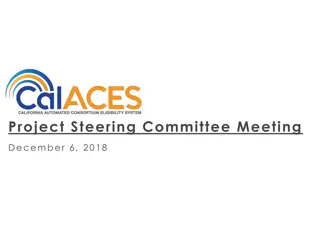Project Steering Committee Meeting - December 6, 2018