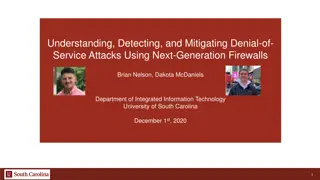 Mitigating Denial-of-Service Attacks Using Next-Generation Firewalls