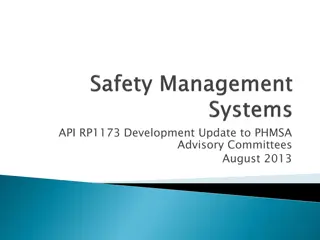 Developing API Recommended Practice for Pipeline Safety Management System