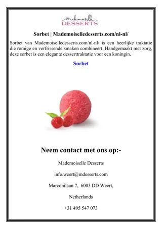 Sorbet  Mademoiselledesserts.com