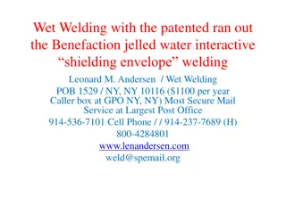 Wet Welding Techniques and Applications