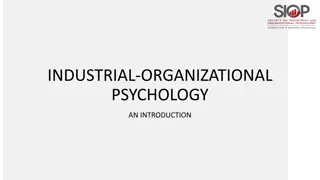 Introduction to Industrial-Organizational Psychology