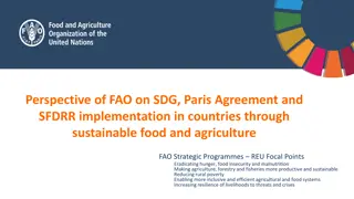 Implementing Sustainable Food and Agriculture for Resilient Systems