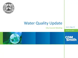 Water Quality Update at City Council Meeting