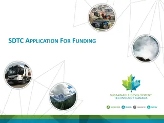 SDTC Application for Funding