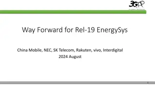 Way Forward for Rel-19 EnergySys Key Points
