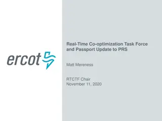 Real-Time Co-optimization Task Force & Passport Update