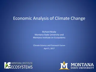 Economic Analysis of Climate Change: Costs and Solutions