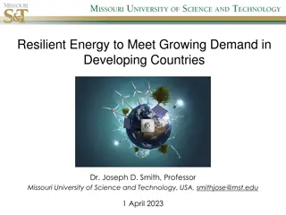 Resilient Energy Solutions for Developing Countries