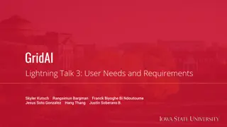 GridAI Lightning Talk 3: User Needs and Requirements