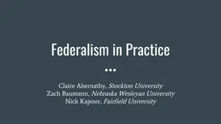 Federalism in Practice Lesson Plan