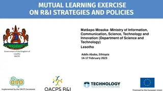 Mutual Learning Exercise on R&I Strategies and Policies