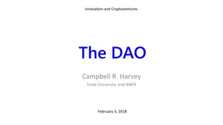 Decentralized Autonomous Organization: Innovation in Cryptoventures