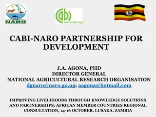 Enhancing Agricultural Research Partnership for Sustainable Development