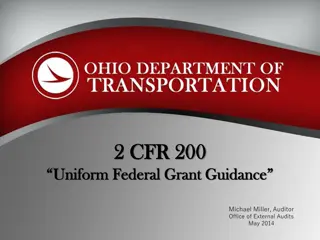 Uniform Federal Grant Guidance Reform