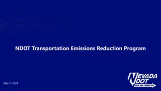 NDOT Transportation Emissions Reduction Program