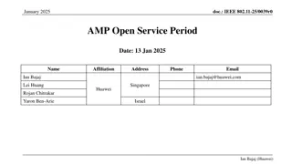 AMP Open Service Period for Energy-Efficient Communication
