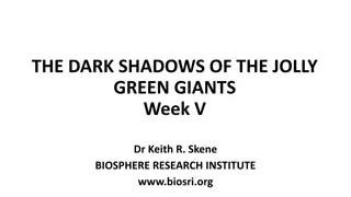 The Dark Shadows of the Jolly Green Giants - Threats to Sustainability