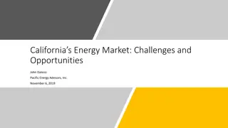 Challenges and Opportunities in California's Energy Market