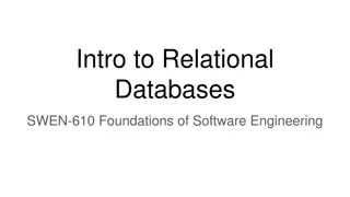 Introduction to Relational Databases in Software Engineering