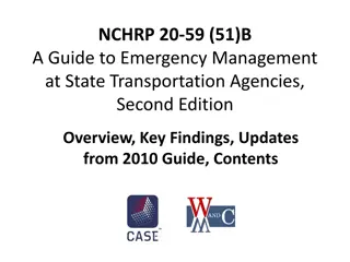 Guide to Emergency Management at State Transportation Agencies