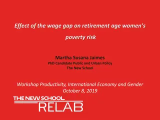 Impact of Wage Gap on Retirement Age and Women's Poverty Risk