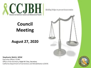 Council Meeting Agenda - Data-Informed Project Presentation