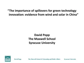 The Importance of Spillovers for Green Technology Innovation in China