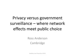 The Intersection of Privacy and Government Surveillance