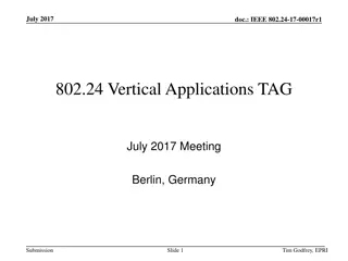 IEEE 802.24-17 Meeting Agenda