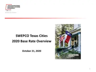 SWEPCO Texas Cities 2020 Base Rate Overview
