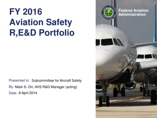 Aviation Safety R,E&D Portfolio Overview